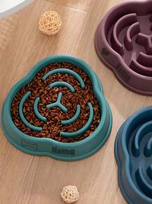 Customized Slow Feeding Dog Bowl With Anti Slip Base - Personalized Pet Supplies - Nice Gift For Pet - Multicolor - View 3