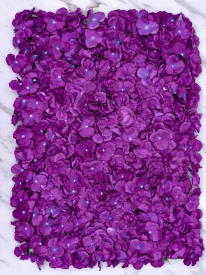 1Pc 15.75in X 23.62in Flower Wall Panels Backdrop Decor White Artificial Floral Backdrop For Wedding Party Baby Bridal Shower, Hanging 3D Fake Hydrangea Wall Decoration, Silk Faux Hydrangea Flower Party Birthday,Valentine'S Day,Mother'S Day Gift