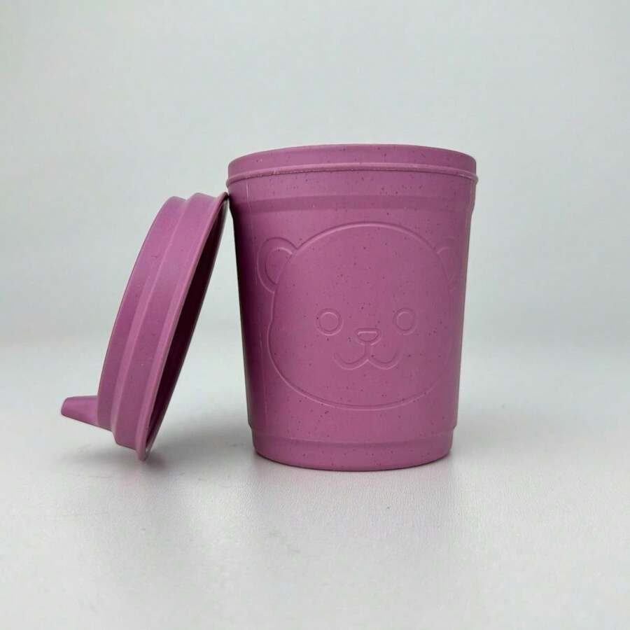 Baby Pink Bear Transition Cup Infant Introductory Food - 淺粉色 - 查看 1
