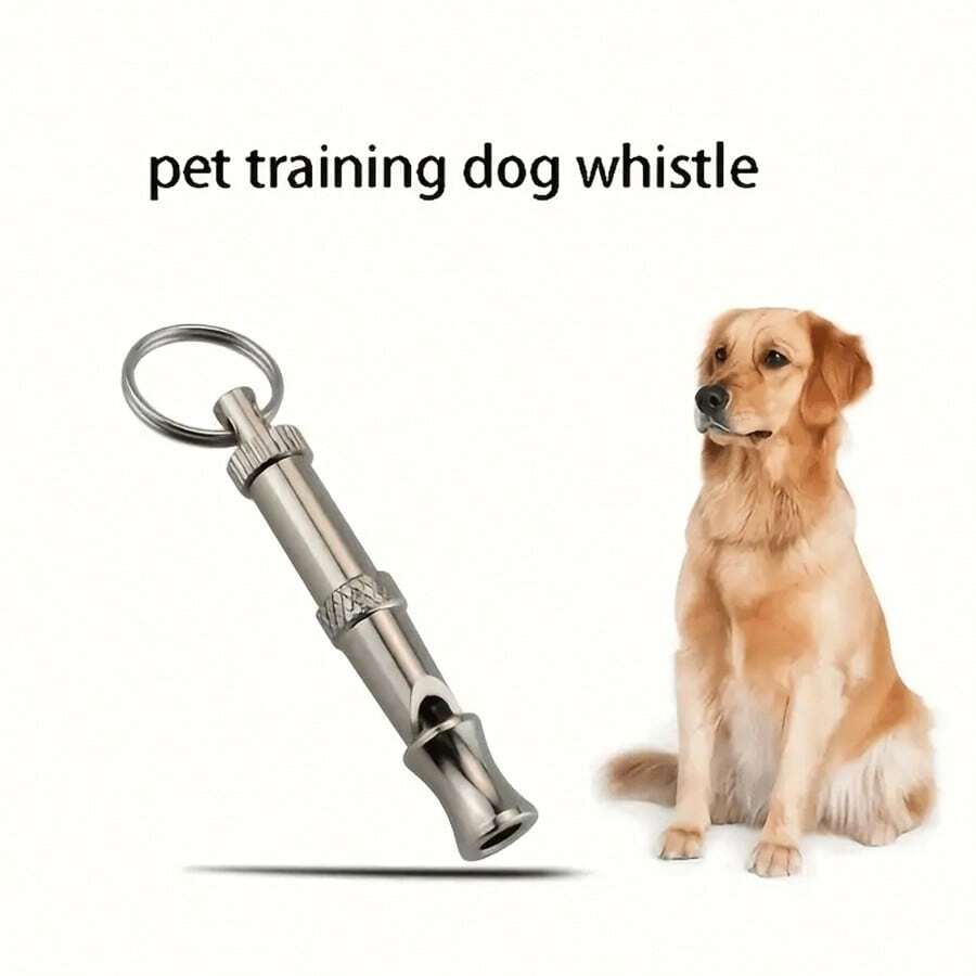1pc Dog Whistle With Key Chain, Professional Pet Dog & Cat Training