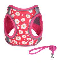 Bộ dây nịt và dây xích cho chó có đệm lưới mềm phản quang có thể điều chỉnh, phù hợp cho chó vừa và nhỏ - Nhiều màu - Xem 11