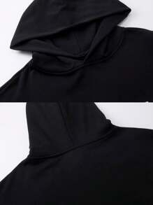Gothic Harajuku Letter Print Y2K Hooded Sweatshirt Loose Hip Hop Streetwear Pullover Punk Retro Fashion Hoodie Top 400g