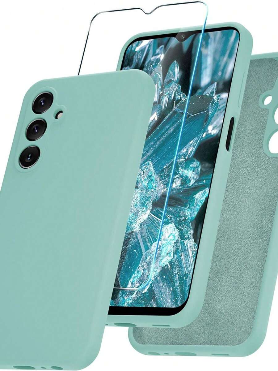 2 In 1 Kit Silicone Case + 3D Glass Film For Xaiomi M4 PRO - 綠色 - 查看 1