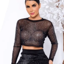 Black Skirt Rain Of Predators Tulle One Size Fits All - 黑色 - 查看 2