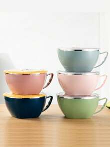 1pc Stainless Steel Insulated Noodle Bowl, Heatproof - Multicolor - View 4