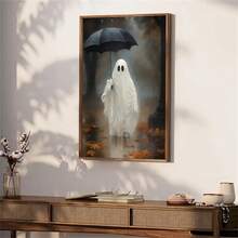 Juego de 3 piezas de arte de pared de lienzo fantasmal caprichoso - sin marco, pósteres modernos de decoración gótica para el estudio, el hogar, la oficina y la sala de estar - ML1167 (sin marco) - Ver 8