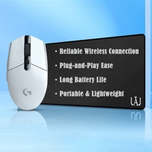 Logitech G304 Fashionable Wireless Mouse, Gaming Mouse, Lightweight Portable Ultra-Thin, Suitable For Laptop, Computer, Android Phone, Tablet, IPad, Multi-Device (White) - White - View 2