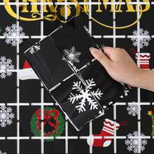 1 Stück Weihnachts-Folien-Fransen-Vorhang Weihnachts-Party-Dekoration 1 Stück 2 m rot silber grün Lametta Fransen Party Fotohintergrund Girlande Hintergrund für Weihnachten, Neujahr, Ugly Sweater Party, Halloween, Halloween Dekoration - 1 Stück - Übersicht 2