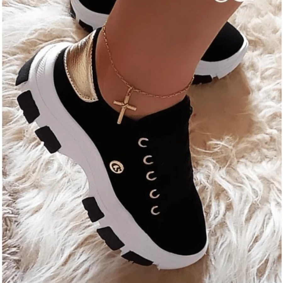 Women's Sneakers New 2024 Comfortable And Durable Cheap Immediate Shipping - Black - View 1