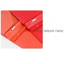 Heavy Duty Plastic Folders With 2 Pockets For Letter Size Paper, Assorted Color,Poly Folders, Plastic Pocket Folder With Business Card Slot,For School/Home/Office,Pack Of  1 - Çok renkli - Görünüm 7