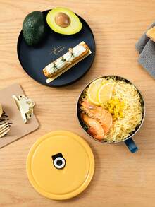 1pc Stainless Steel Insulated Noodle Bowl, Heatproof - Multicolor - View 7