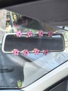 8件套金属花朵汽车内饰装饰配件，后视镜和仪表盘装饰 - 均碼 - 查看 2