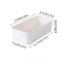 1 pièce Boîte de rangement de tiroir, organisateur de tiroir de bureau, boîte de rangement de tiroir de bureau en plastique transparent pour ustensiles de cuisine, fournitures de bureau et de papeterie