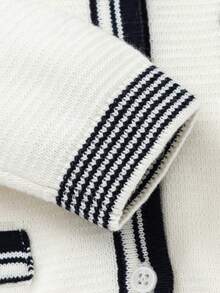 Balabala 婴儿毛衣、艺术针织开衫 - 白色 - 查看 7