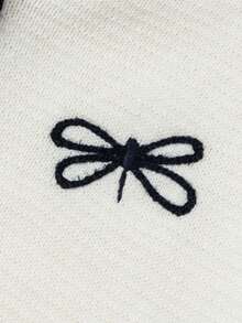 Balabala 婴儿毛衣、艺术针织开衫 - 白色 - 查看 6