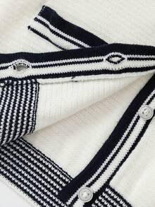 Balabala 婴儿毛衣、艺术针织开衫 - 白色 - 查看 8