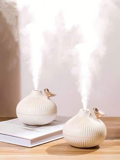 1 件便携式多功能小夜灯空气加湿器，3 色灯光调节，300ml USB 桌面扩散加湿器带 LED 夜灯，浪漫设计小礼物