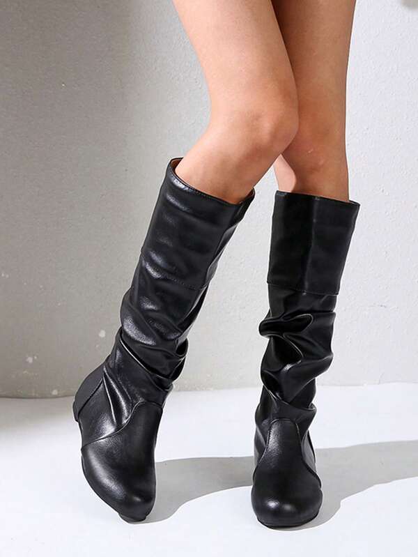 2024 Fall New Flat Myla High-Top Boots, Oversized Fashion Over-The-Knee Riding Boots, Versatile Slim  Boots