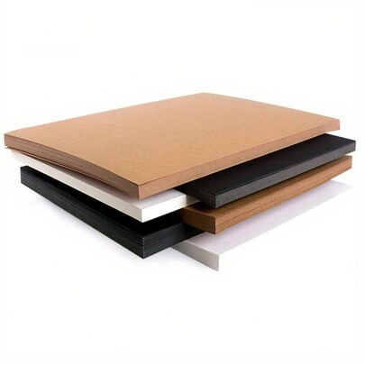 20/50 folhas de 250 g/m² de espessura, papelão rígido fosco frente e verso, branco, preto, couro de vaca, cor A4 (8,26 x 11,69 polegadas), esboço, pintura, lápis de cor, feito à mão, faça você mesmo, papel grosso e duro