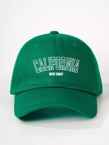 1 件装水洗加州印花棒球帽，可调节户外防晒帽，适合旅行海滩度假，Y2K 风格休闲帽，适合青少年万圣节