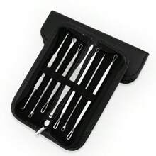4 Pieces Professional Acne & Blackhead Remover Tool Kit - Includes Blackhead Extractor, Pimple Needle, Comprehensive Facial Cleansing Tool (Rose Gold 4 Pieces Set)