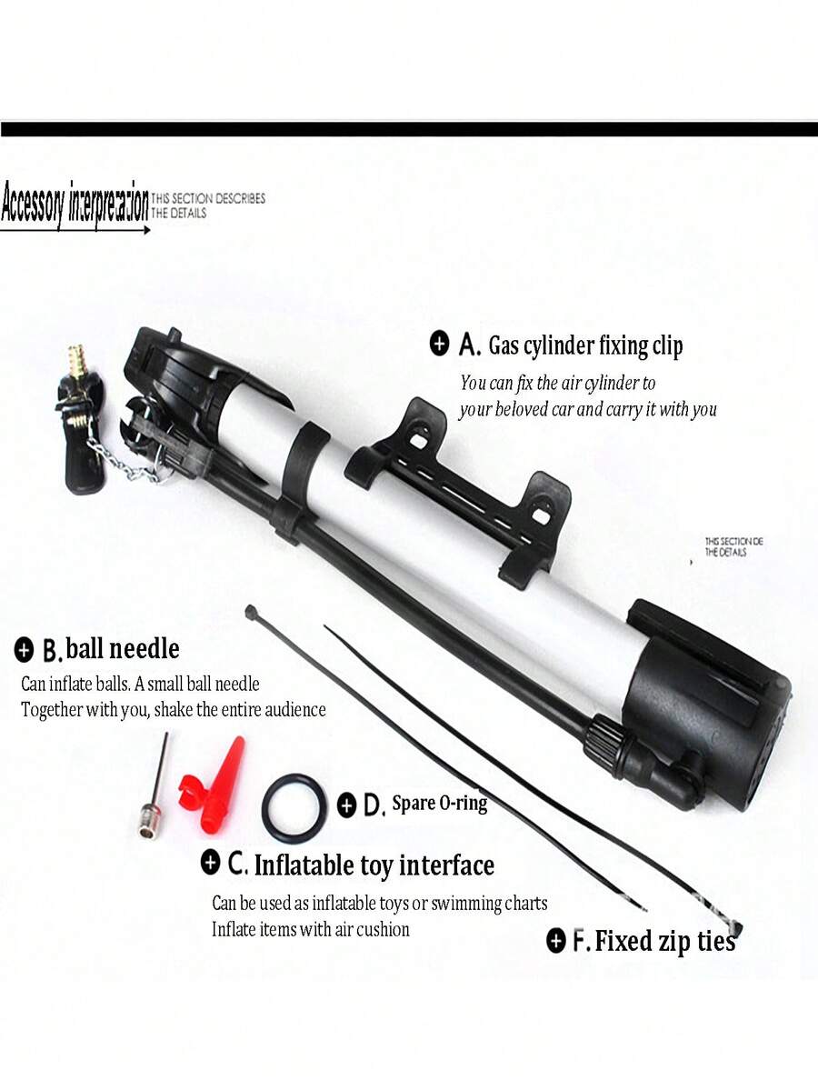 Portable Mini Bike Bicycle Pump For Mountain Road Cycling, Compact