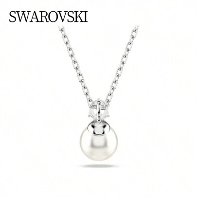 Swarovski MATRIX:PEND 吊坠 白色/RHS 5693897 女式水晶和珍珠矩阵吊坠，优雅珠宝，适合日常佩戴，送给她的礼物