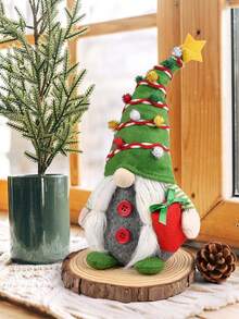 1 Stück Weihnachts-Gesichtslose Puppe Ornament, Weihnachtsdekoration, Heim-Party Dekoration Schlafzimmer Schreibtisch Wichtel Ornamente, für Halloween Thanksgiving Weihnachten Geburtstag, Feiertage, Heim-Party Dekoration Schlafzimmer Schreibtisch Wichtel Puppe, Weihnachtsparty Dekoration Neujahrsparty Geschenk (2 Stile, 2 Größen) - Verschiedenfarbig - Übersicht 6