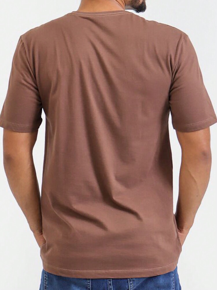 Men T-Shirts - Rust Brown - View 3