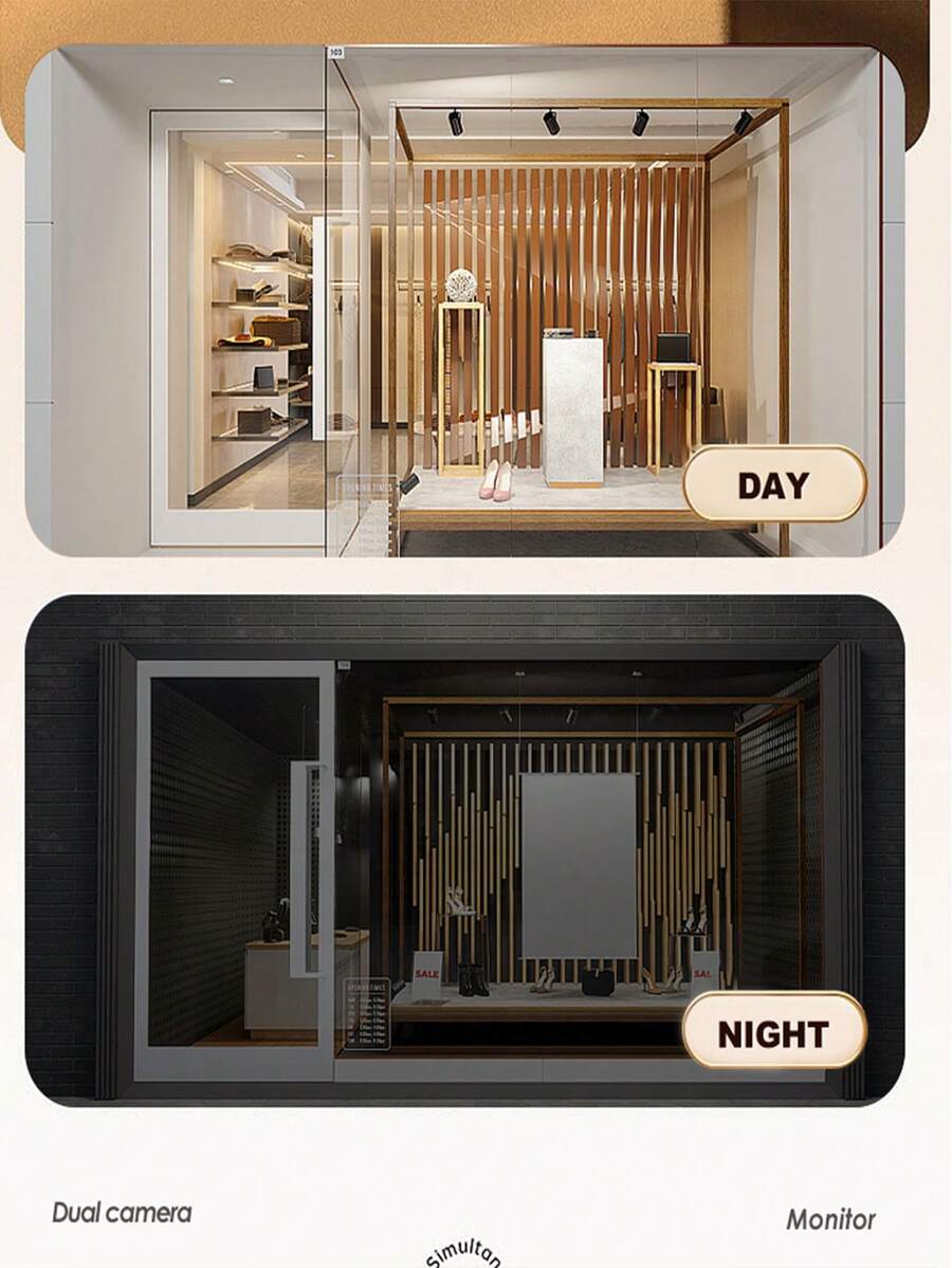 Dual Camera Auto Patrol Smart Security Camera, UltraWide Angle Dual