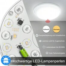 Froadp 15W/24W Waterproof LED Ceiling Light IP44 For Hallway, Staircase, Porch, Garage, Carport, Balcony, Storage Room, Cellar - Warm White - View 4