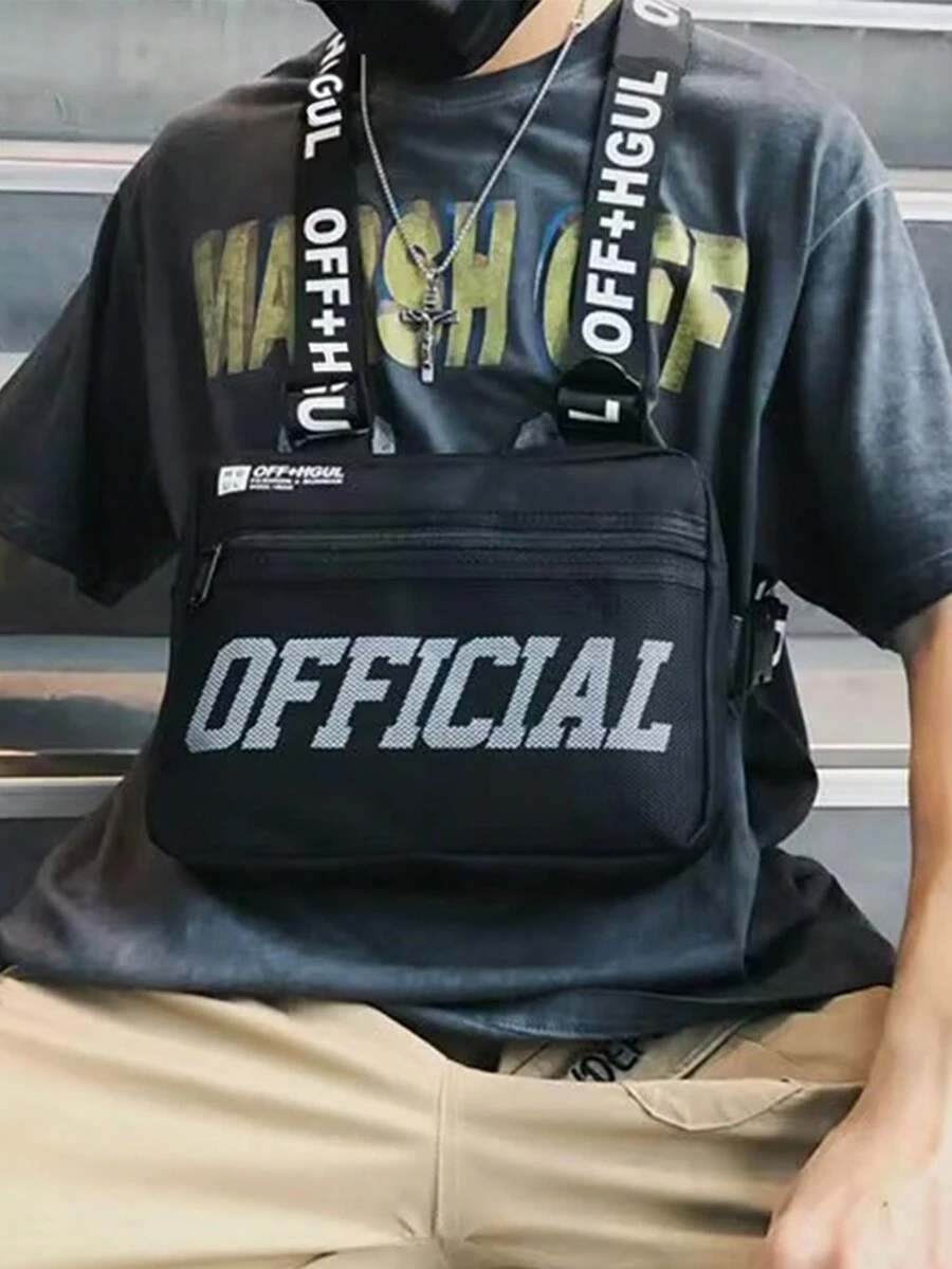 时尚背心 功能风 工作胸包 嘻哈 帅气 街舞 个性背心 学生 运动包 圣诞 秋季 大学 男士包 腰包 斜挎包 男士礼物 尖叫 多功能包 户外 大容量 多功能 便携 感恩节 旅行 冬季假期 男士礼物 黑色包 多功能 时尚休闲 爸爸礼物 男友礼物 度假 搞笑礼物 男士胸包 男士侧包 挎包 皮包 流浪包 - 黑色 - 查看 1