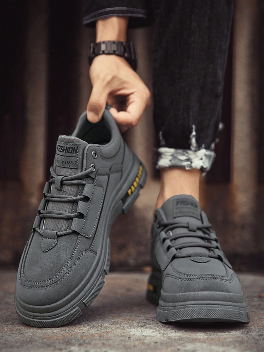 Men's High Top Casual Shoes, Outdoor Climbing Hiking Comfortable Non