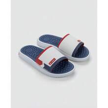 Men's Slide Rider Pump II Orthopedic Flip Flops With Massaging Insole - 阿茲爾/Bco/Verm - 查看 2