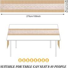 1pc Decorative Lace Linen Tablecloth, Farmhouse Style, 30 X 275cm, Suitable For Daily Meals, Weddings, Parties And Holiday Home Decor - Middle Lace Table Runner - View 4