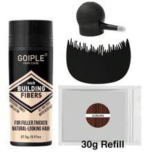 27.5g Natural Hair Fibers, Suitable For Thinning Hair, Can Be Dyed, Fills Hairline And Temples, Invisible, Sweat-Resistant, Long-Lasting - 0.97oz/ 27.5g - 查看 29