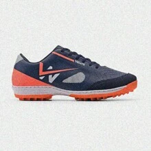 Society Football Boots Stitched Sole Does Not Come Off Synthetic Grass Best Quality - Orange - View 1