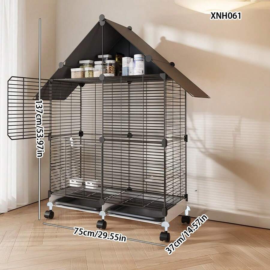 Large Luxury Bird Cage For Home Use, Suitable For Parrots, Cockatiel, Mynah, Pearl Cockatoo
