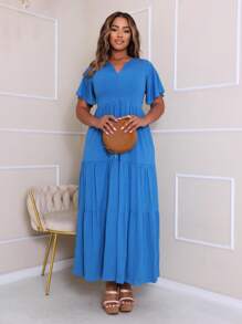 Women Dresses - Màu xanh nhạt - Xem 3