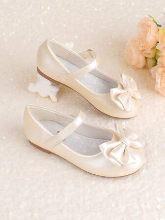 女童玛丽珍鞋闪亮芭蕾平底鞋适合婚礼伴娘派对公主舞蹈儿童