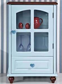 1pc Ceramic Heart Shaped Cabinet Handle, Cute Cartoon Design Drawer Pull For Kids Wardrobe - Multicolor - View 12