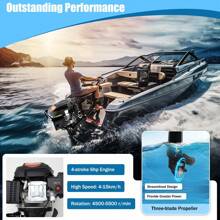 ZhdnBhnos ZhdnBhnos LINSIE Outboard Motor Engine 6HP Fishing Boat 4 Stroke Outboard Engine Air Cooling Motor 6HP 4 Stroke Heavy Duty Outboard Motor Marine Boat Engine Air Cooling 2500RPM The Best Gift/Present For Family&Friends Happy Christmas