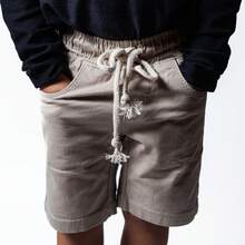 Men's Beige Twill Bermuda Shorts With Elastic And Drawstring Waist - Màu be - Xem 4