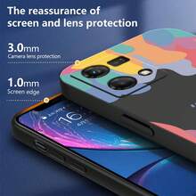 Funda Anti-queda Tpu Protectora Case Para OPPO Reno 7 4G + Cuerda - Negro - Ver 6