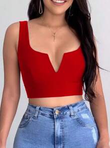 Women Tank Tops & Camis - Đỏ - Xem 2
