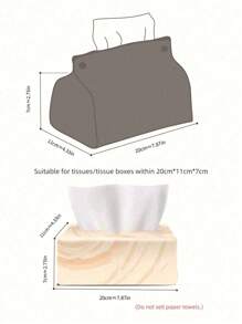 Stück/2 Stücke/5 Stücke/10 Stücke einfarbige Taschentuchbox mit Blumenmuster, PU-Leder geprägt, modern, skandinavisch, V-förmig, wasserdicht, aufrecht stehender Taschentuchhalter für den Schreibtisch, geeignet für Büro, Esszimmer, Bar, Wohnzimmer, Schlafzimmer, Badezimmer, für Zuhause, Küche, Schlafzimmer, Wohnzimmer, Esszimmer, Wohnaccessoires, dekorative Box, Hochzeitsgeschenk für Frauen, für Sommerreisen, Urlaub, Festivals - Khaki - Übersicht 2