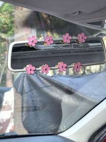 8件套金属花朵汽车内饰装饰配件，后视镜和仪表盘装饰 - 均碼 - 查看 12