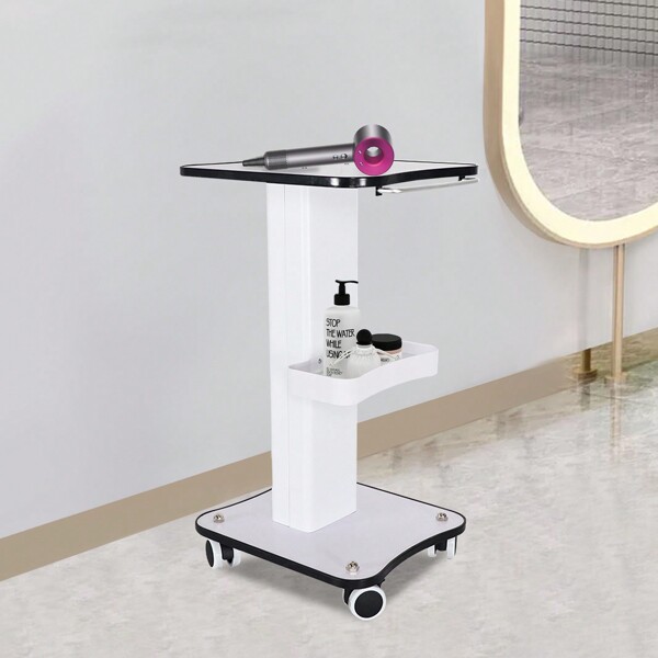 ZhdnBhnos Beauty Salon Stand Rolling Cart SPA Beauty Machine Holder Trolley 3 Tier Rolling Trolley Cart Salon Storage Equipment Machine Stand Organizer Outdoor Decor