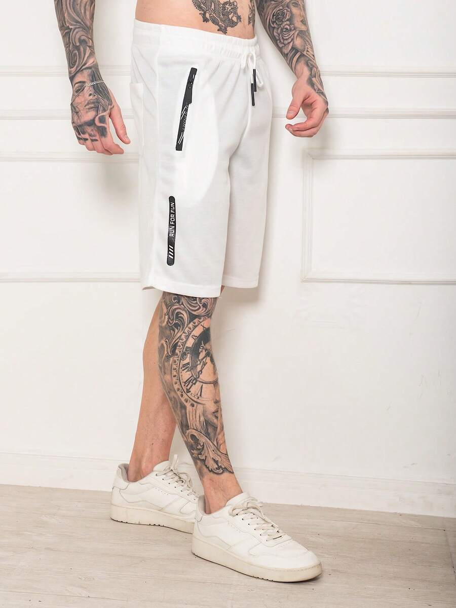 Men's Sweatpants / Zippered Pockets / Elastic Waist - Nhiều màu - Xem 1