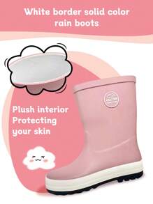 Botas de lluvia para niños cómodas de explorador - Impermeables, antideslizantes, cálidas, duraderas y transpirables, para las aventuras al aire libre de niños y niñas, perfectas para días lluviosos, senderismo y campamento